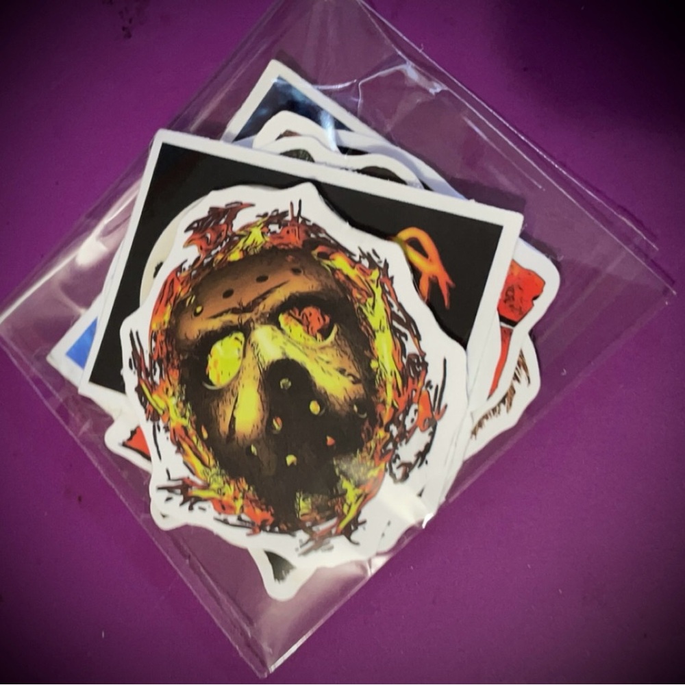 10 PC Horror Classics Stickers